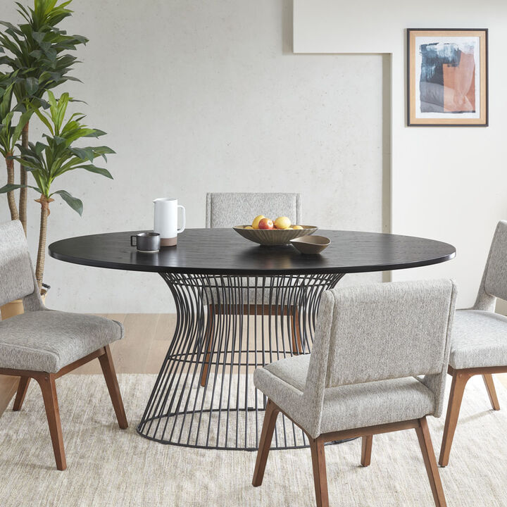 Gracie Mills Sotelo Elegant Oval Essence Dining Table