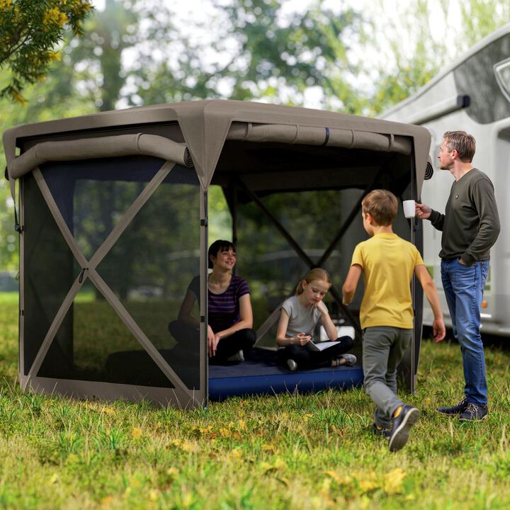 Hivvago 11x11 Screen Gazebo Tent for Backyard