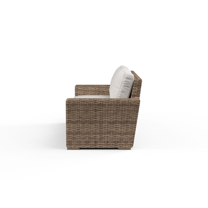 Havana Loveseat in Canvas Flax w/ Self Welt