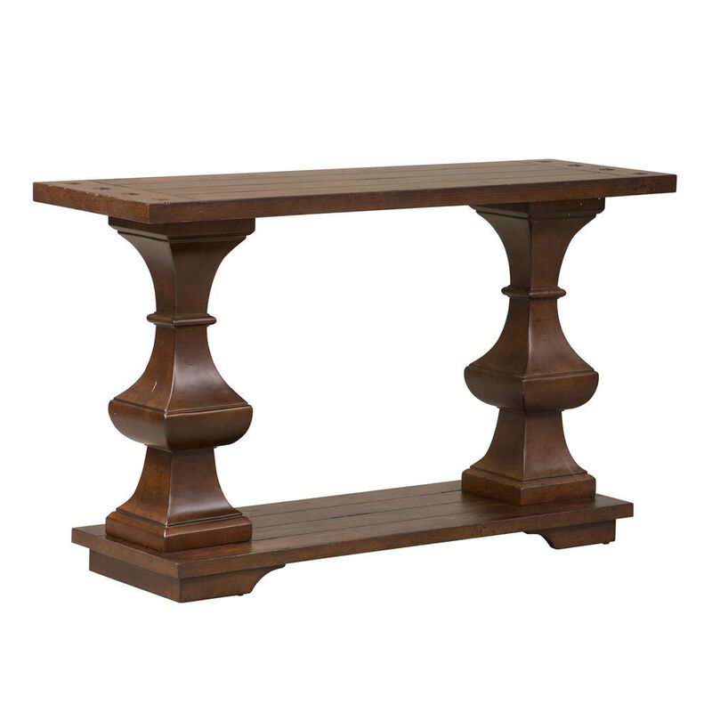 Liberty Furniture Sedona Sofa Table in Kona Brown image number 3