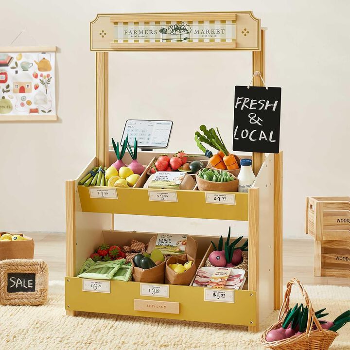 Wooden Play Store Pretend Grocery Store Role Play Toy