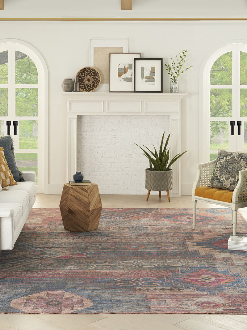 Machine Washable Series 1 SR106 Multicolor 10' x 14' Rug