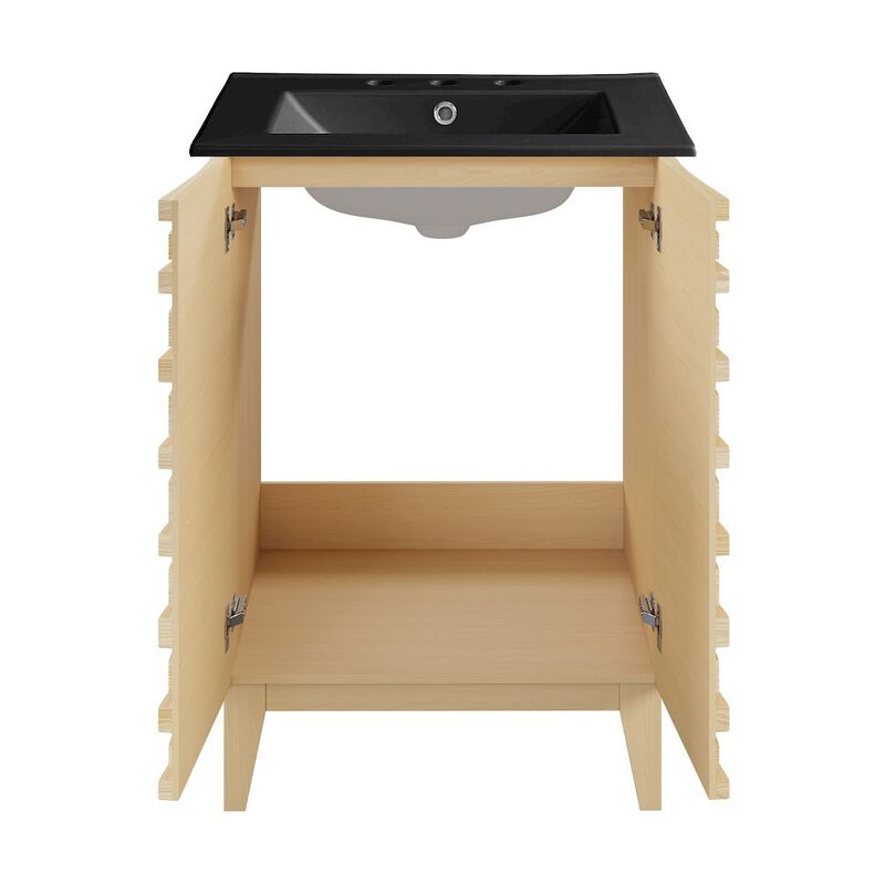 Cascade 24 in. Bathroom Vanity with 3-Hole Ceramic Sink Top image number 4