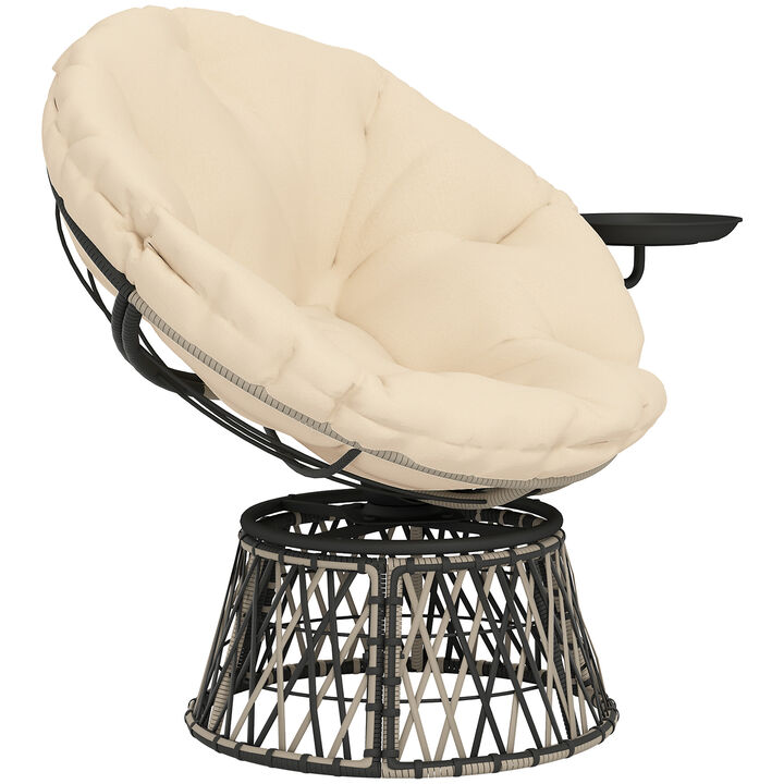 Hivvago 360 Degree Swivel Outdoor Papasan Chair