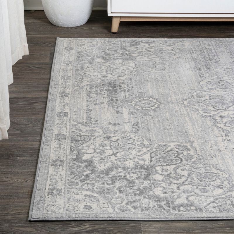 Modern Persian Vintage Moroccan Medallion Area Rug