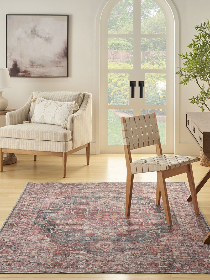 Machine Washable Series 1 SR101 Multicolor 6' x 9' Rug