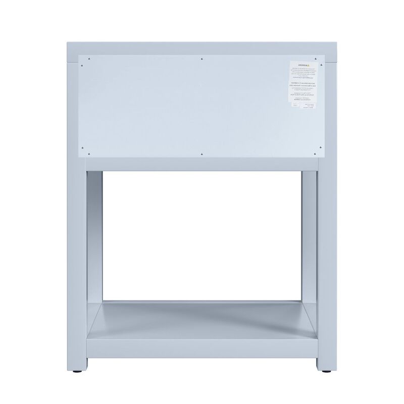 Butler Specialty Nora 21 in. W Wood 1 Drawer Small Nightstand with Shelf, Light Blue image number 5