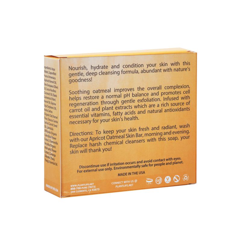 Plantlife Bar Soap - Apricot Oatmeal image number 2