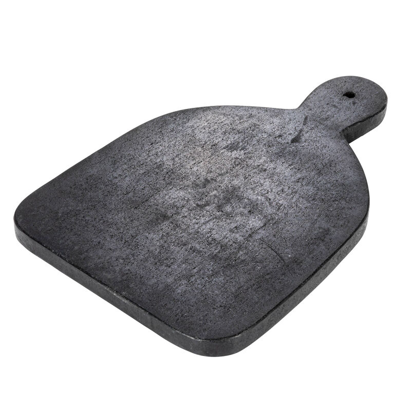 Wide Marble Cutting or Charcuterie Board with Handle, Black image number 0