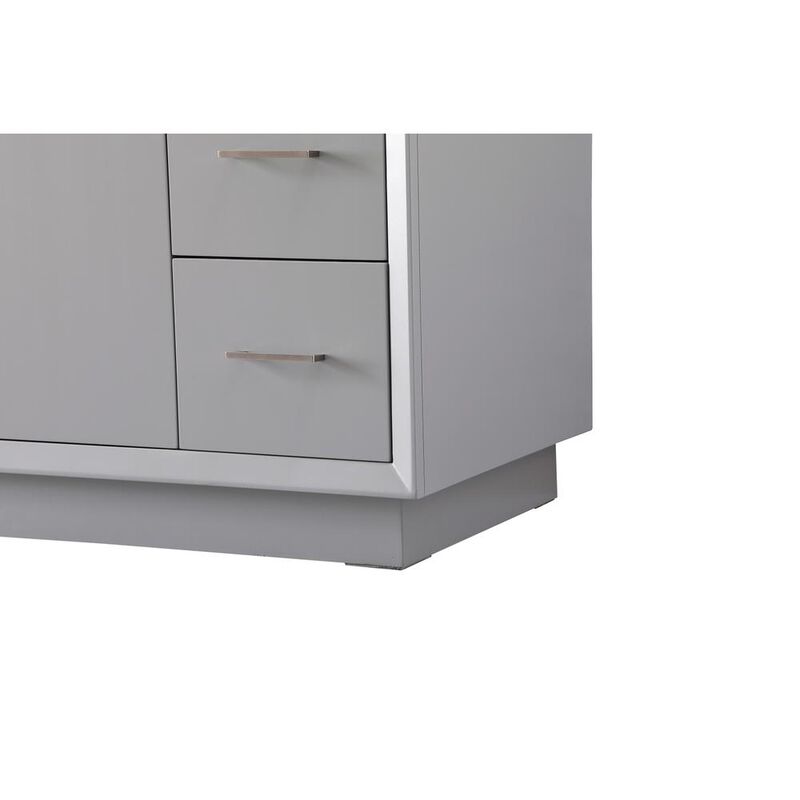 Elegant Kitchen and Bath 84 Inch Double Bathroom Vanity In Grey
