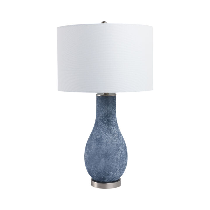 Frosted Glass Teardrop Lamp
