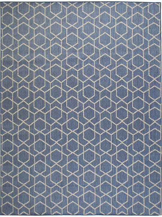 Horizon Indoor/Outdoor HOZ01 Denim 9' x 12' Rug