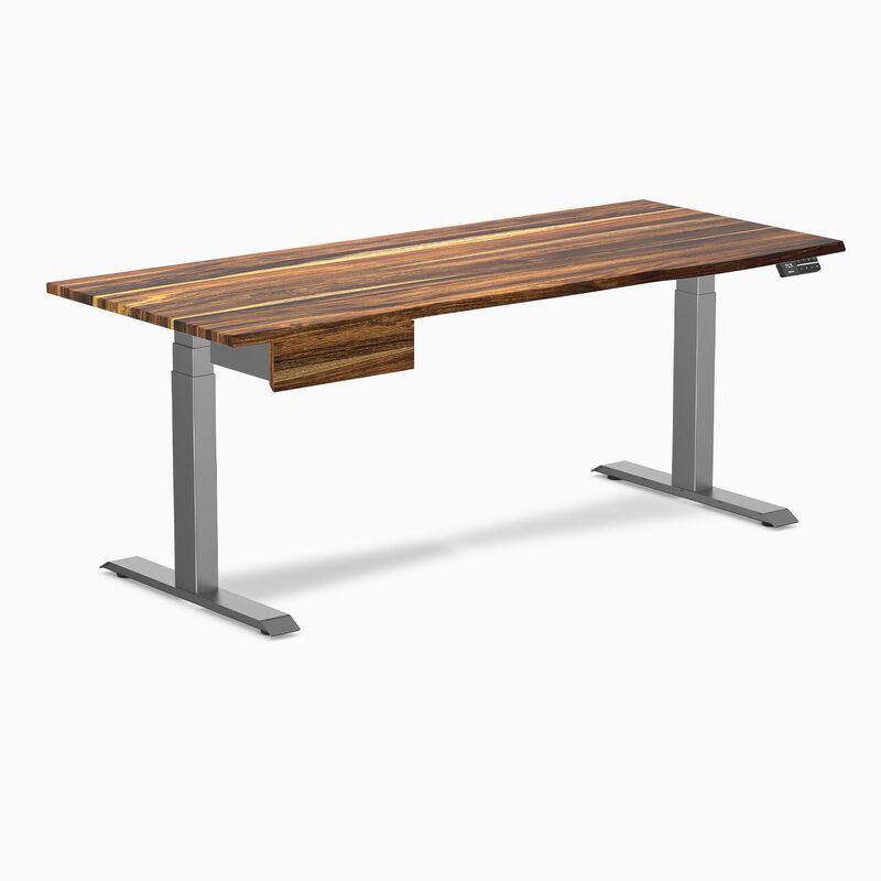 Desky Dual Hardwood Standing Desk With Drawer image number 0
