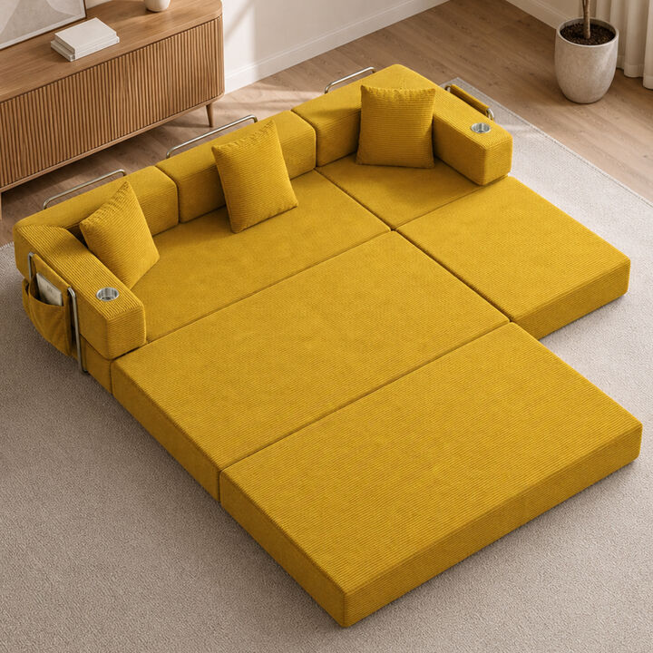 Mernri 108'' Modular Sectional Sleeper Sofa