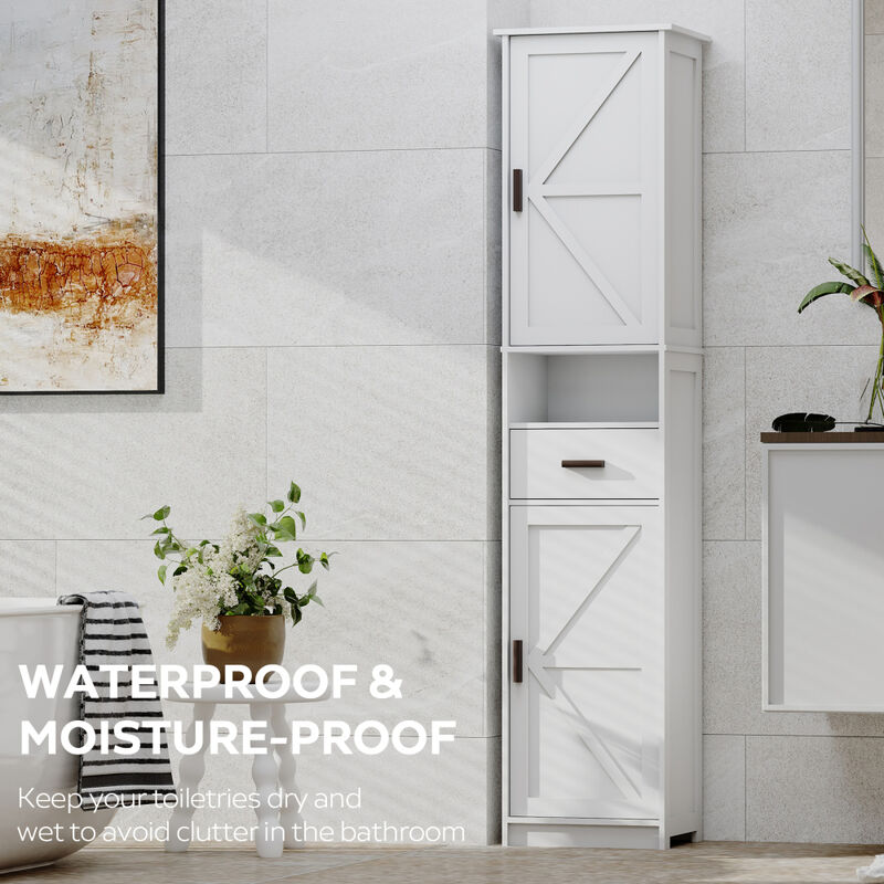 Zaxser Narrow Bathroom Storage Cabinet image number 4