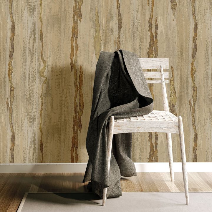 Italian Textures 3 Verticale Bronze Brown Wallpaper IT49362