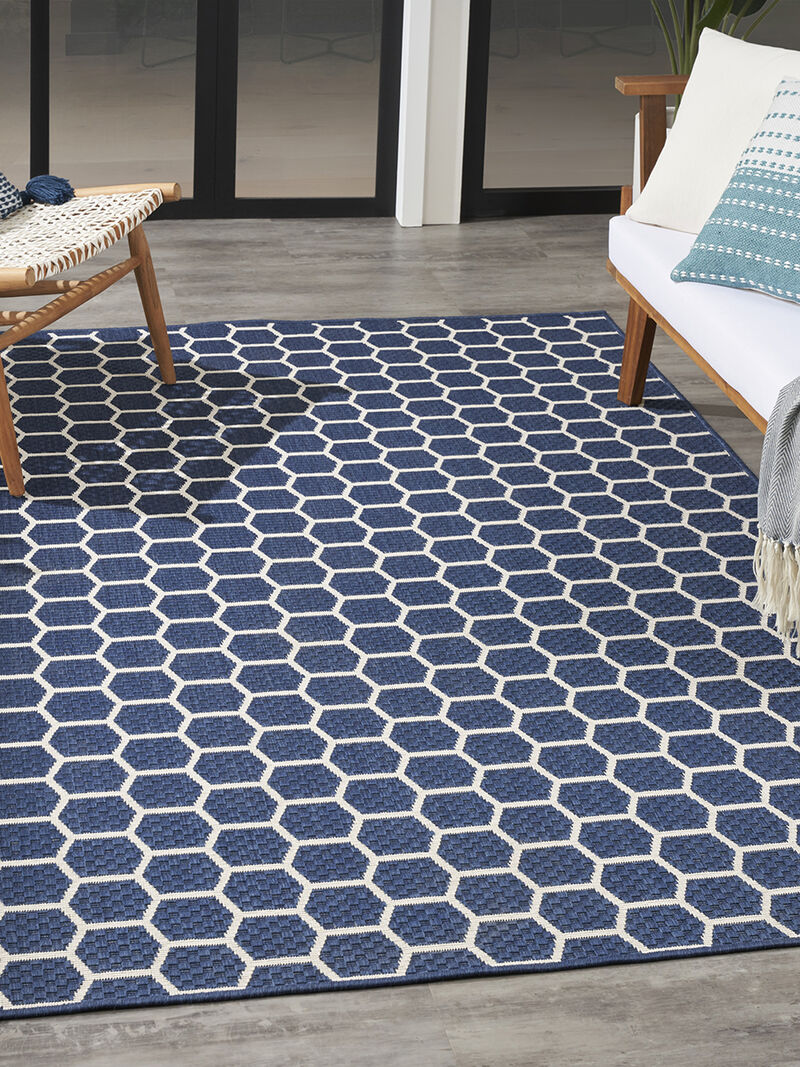 Twist Reversible TWS01 Navy 4' x 6' Rug