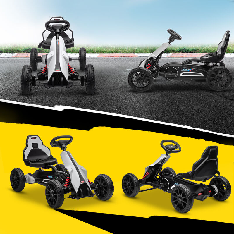BreeBe 12V Electric Go Kart for Kids w/ Adjustable Speed image number 7