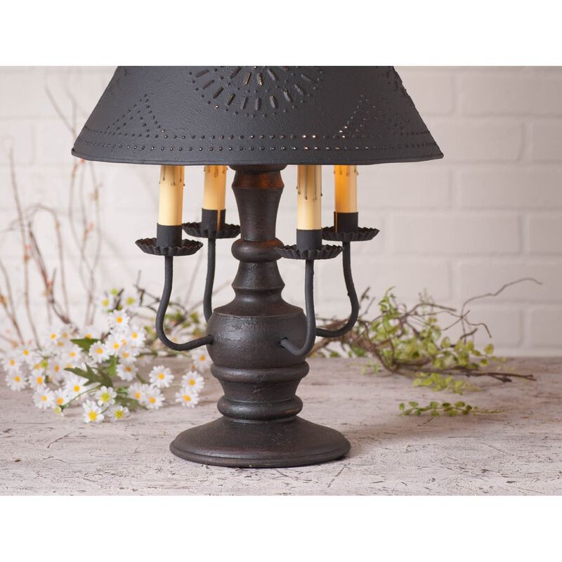 Cedar Creek Lamp In Americana Black With Shade image number 2