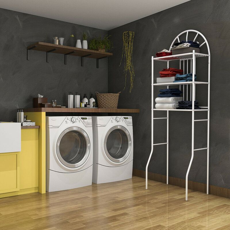 Bathroom Towel Storage Rack with 3 Shelves image number 3