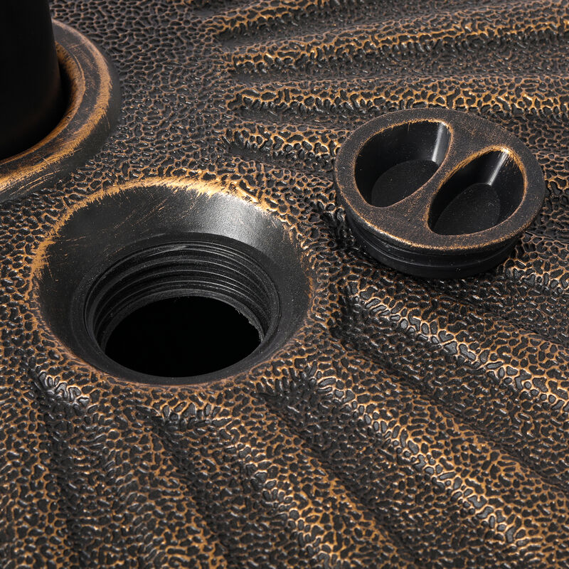 WestinTrends Westintrends 20" diameter round hard plastic free standing umbrella base