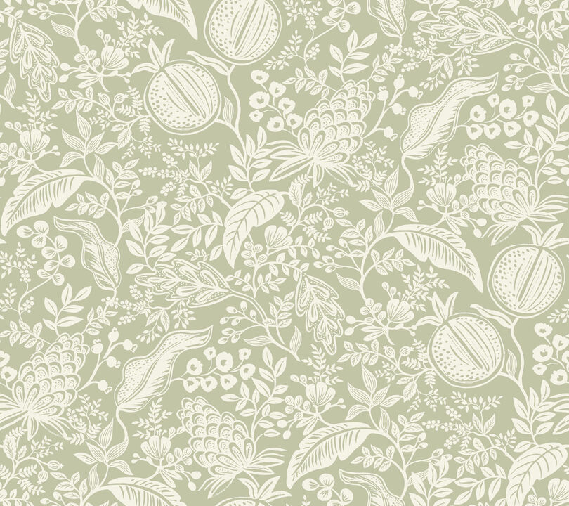 Pomegranate Pistachio Peel & Stick Wallpaper