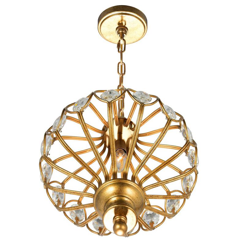 CWI Lighting Altair 1 Light Chandelier With Antique Bronze Finish
