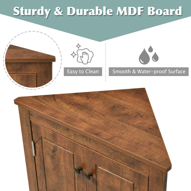 Folreb Triangle Bathroom Storage Cabinet image number 3