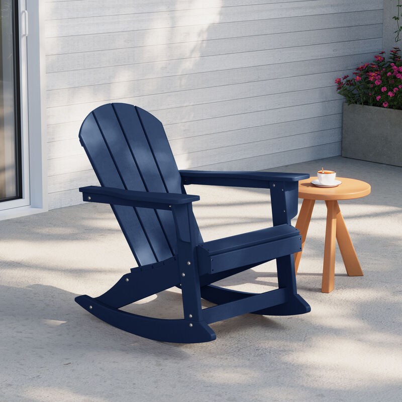 WestinTrends Westintrends Outdoor / Patio Poly Adirondack rocking chair