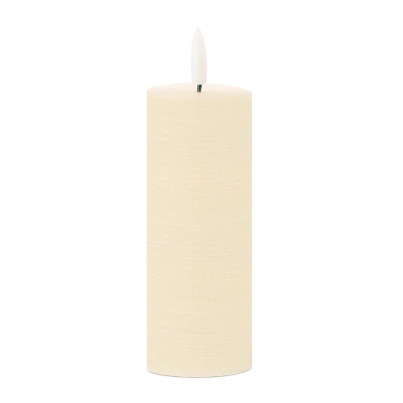 HomeRoots Set of Four Unscented Candle Flameless Pillar Candles image number 2