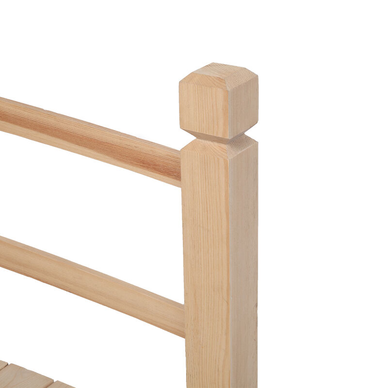 Courtyard Outdoor Anticorrosive Landscape Bridge Durable Wooden Garden Footbridge for Backyard & Pond