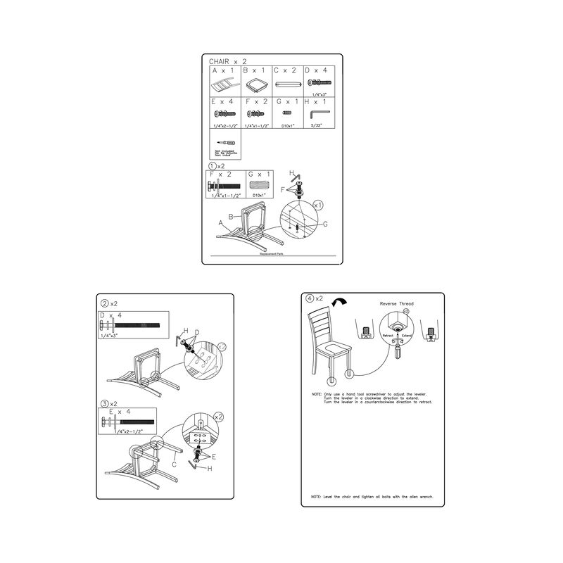 Gasy Dining Side Chair Set of 2, Dark Green Solid Wood, Contoured Seat - Benzara