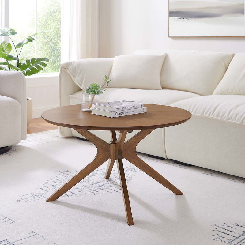 Modway Crossroads Round Wood Coffee Table