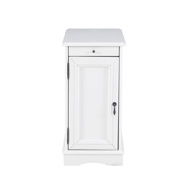 Powell Butler White Accent Table