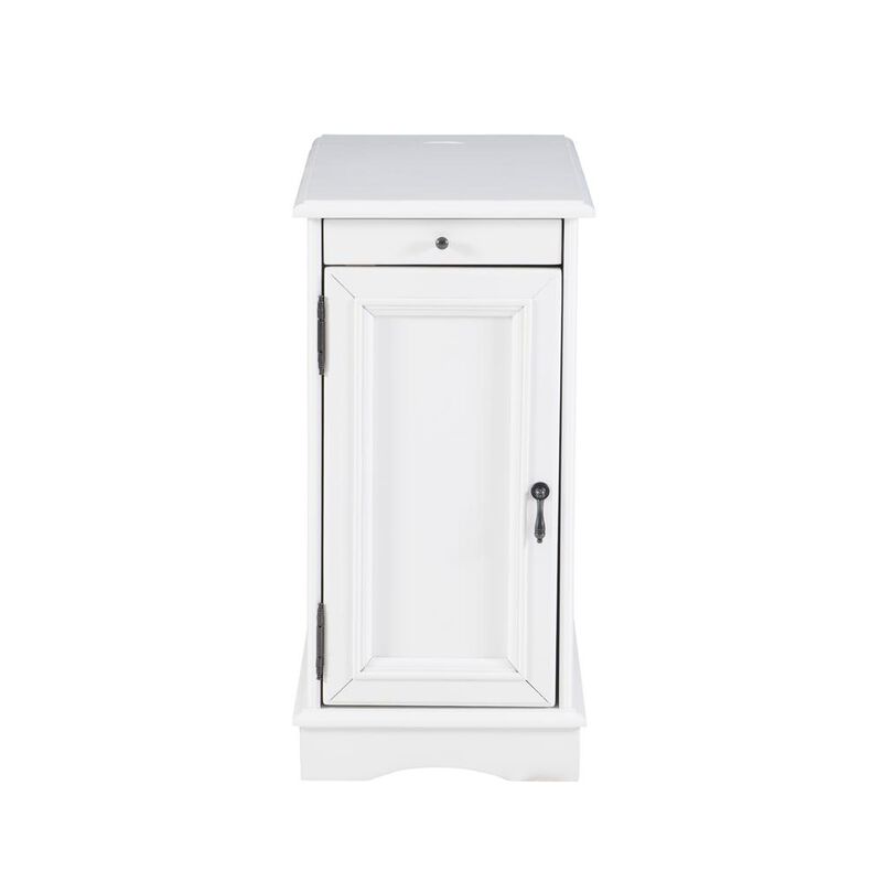 Powell Butler White Accent Table