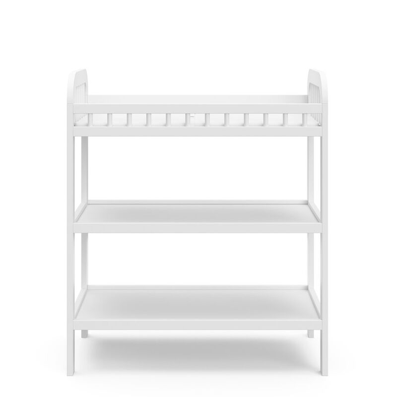 Storkcraft Pasadena Changing Table with Water-Resistant Changing Pad - White