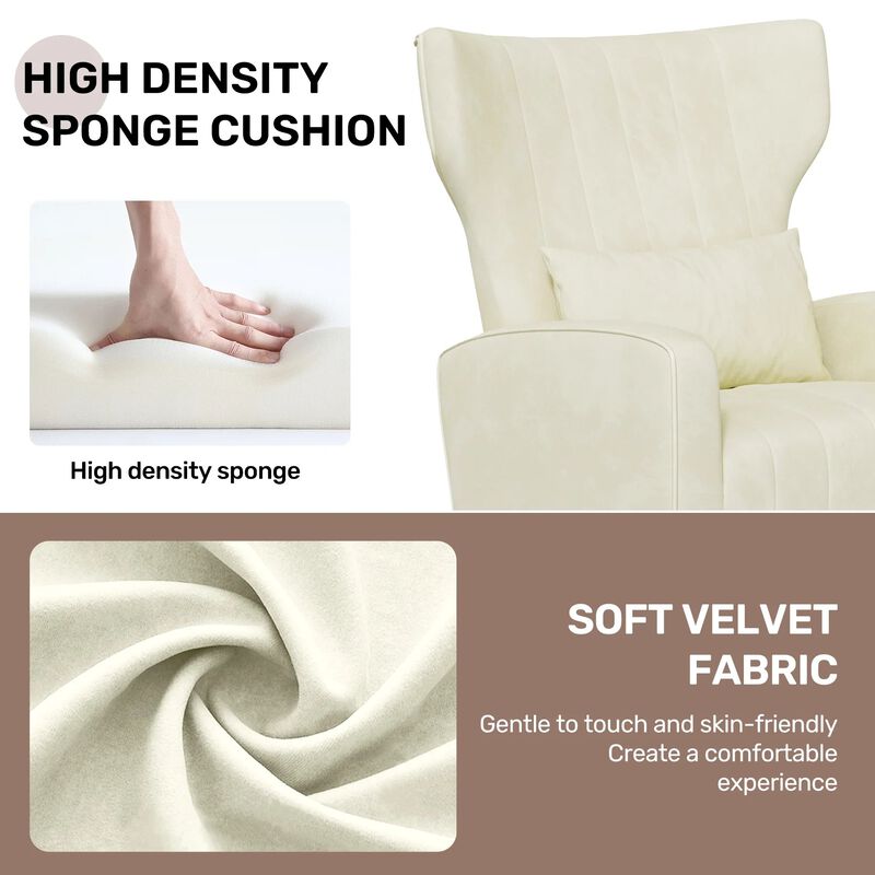 Modern Accent Chair Armchair for Living Room Bedroom Single Sofa Lounge Seating image number 4