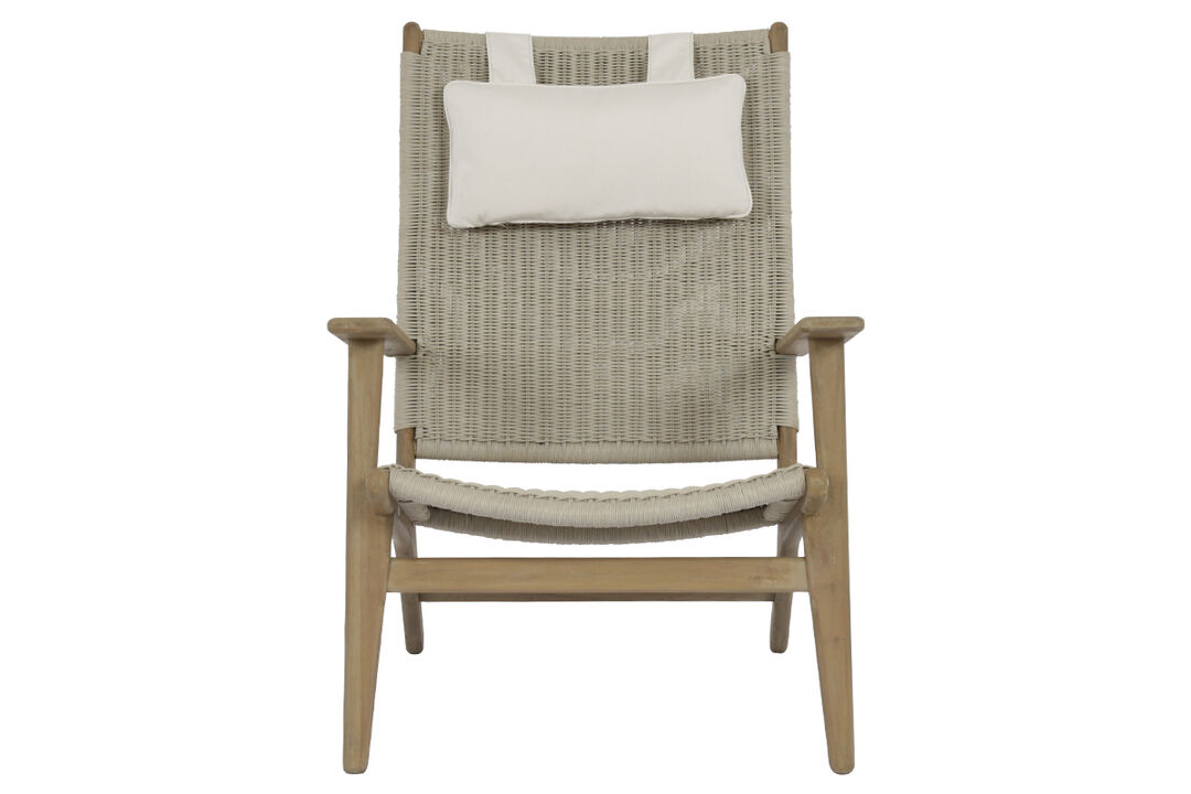 Coastal Teak Cushionless Highback Chair