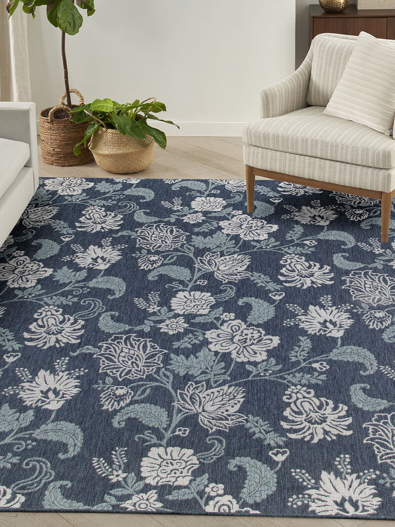 Garden Oasis GOA03 Navy 8' x 10' Rug