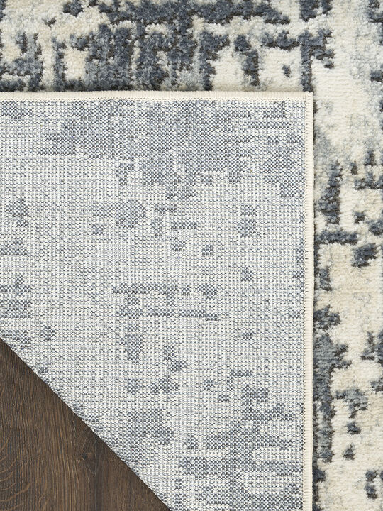 Quarry QUA17 Ivory/Gray 3'9" x 5'9" Rug