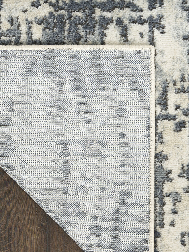 Quarry QUA17 Ivory/Gray 3'9" x 5'9" Rug