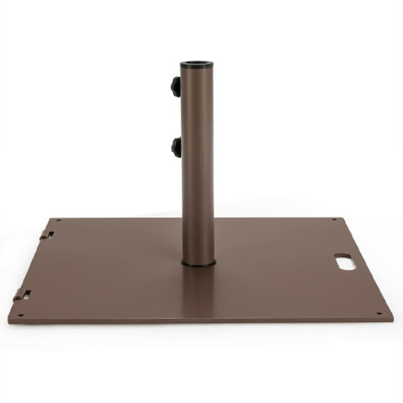 Portable 50 lbs Umbrella Base Stand with Handle and Wheels for Patio Square