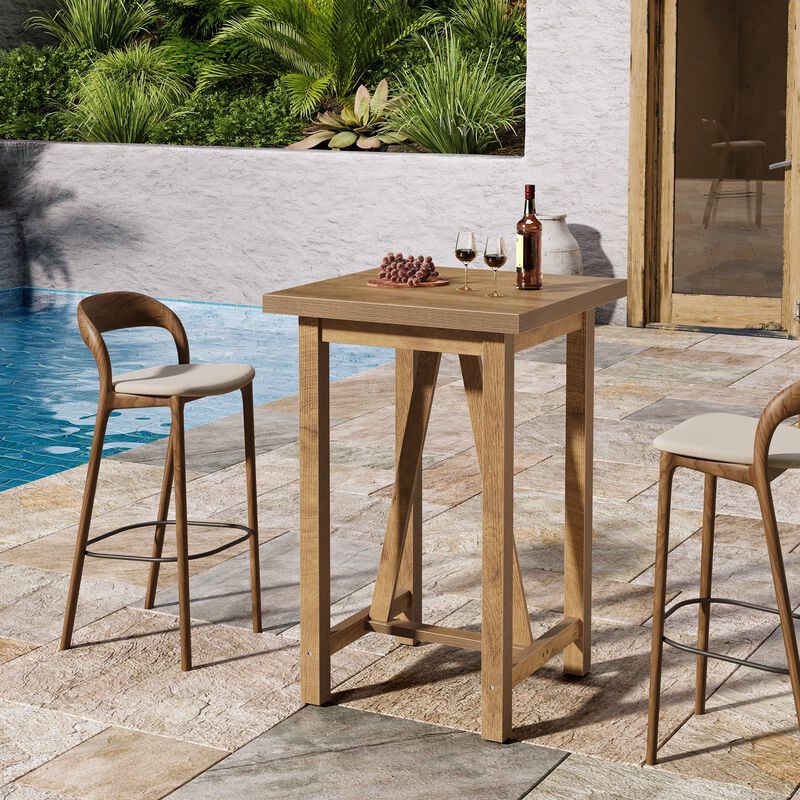 Modern Square Bar Table with Counter Height Design for Home and Dining image number 6