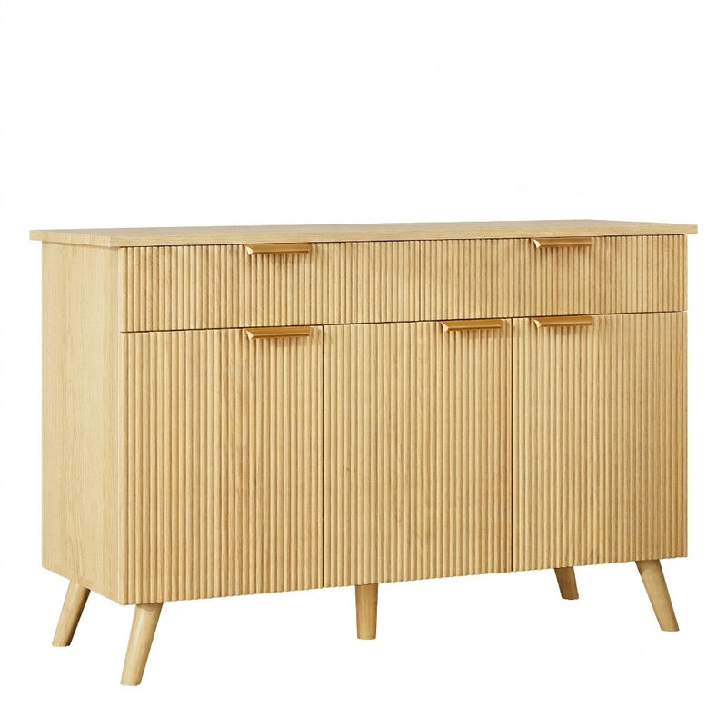 Seslin Modern Fluted Sideboard image number 0