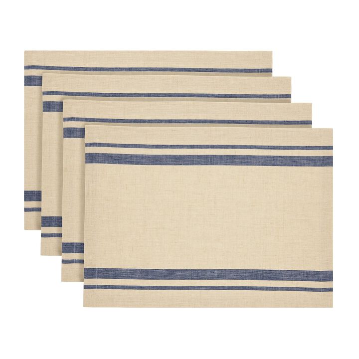 Linen Placemats - French Stripe