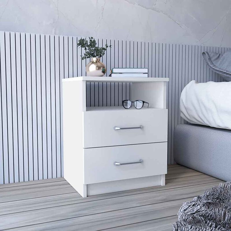 Streamdale Nightstand Olienza, Two Drawers, One Shelf, Finish image number 1