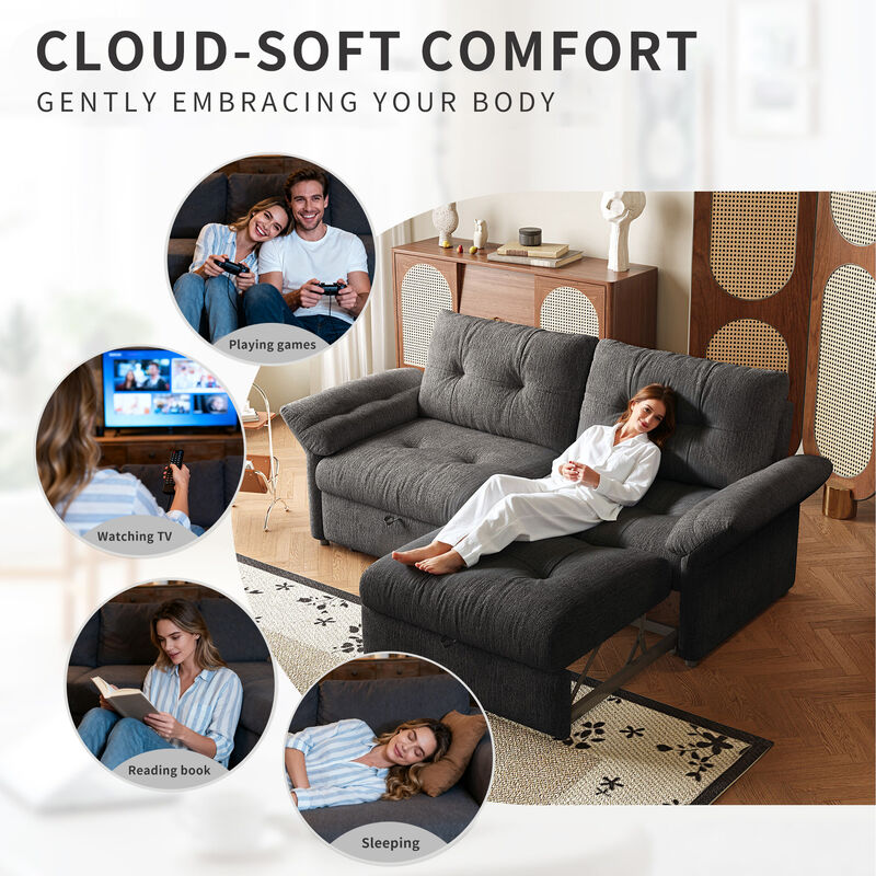 Snal convertible sofa bed image number 8