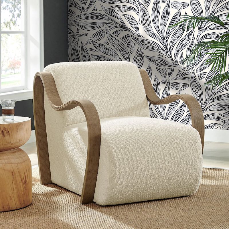 Atrium Lattice Boucle Accent Armchair image number 7