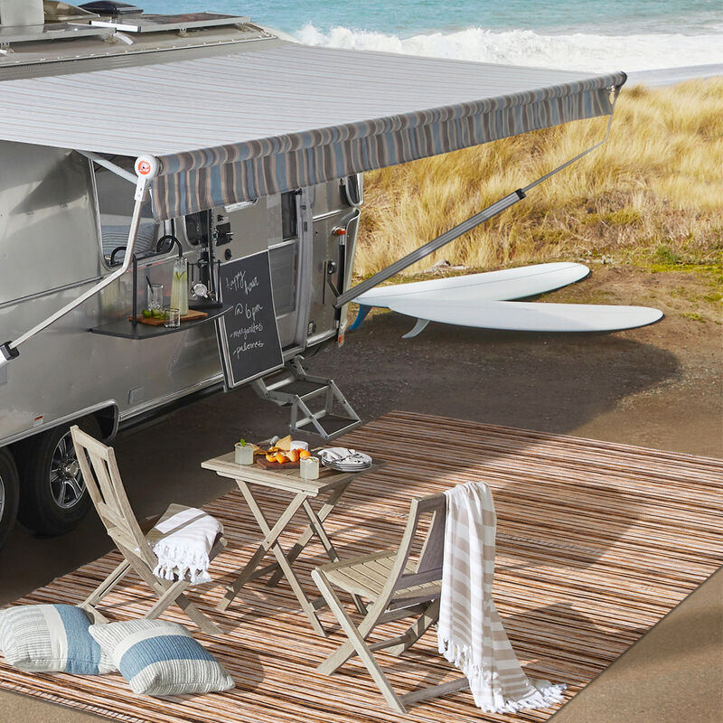 Finn Modern Farmhouse Pinstripe Area Rug