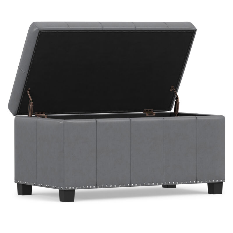 Amelia Storage Ottoman Bench image number 3